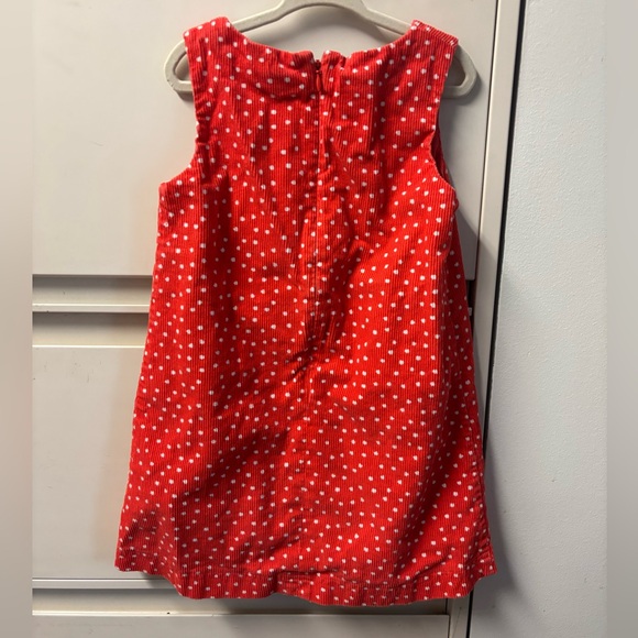 Mini Boden Easter Bunny Dress Red Polka Dot Size 4 5 Years - Picture 5 of 5